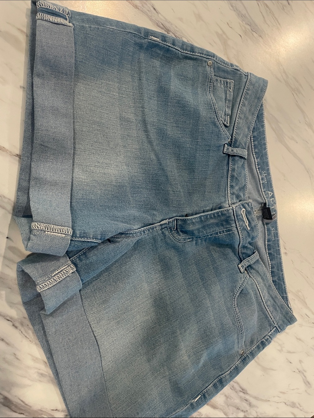Apt. 9 Light Blue Rolled-Hem Denim Shorts